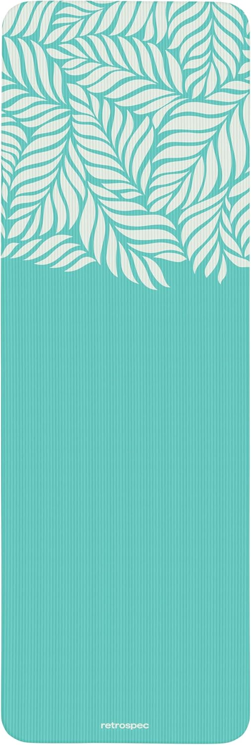 Retrospec Solana Yoga Mat 1" & 1/2" Thick w/Nylon Strap for Men & Women